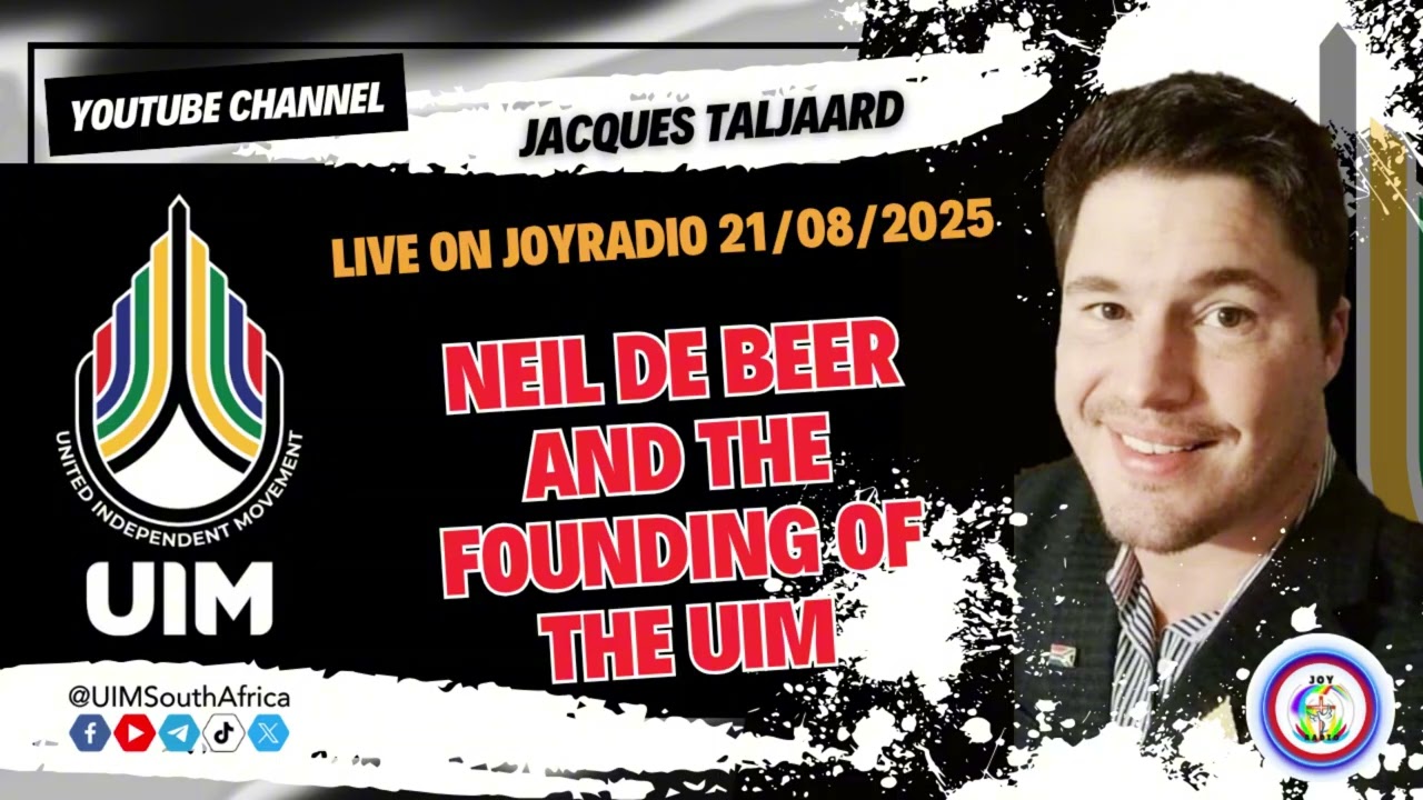 #UIM on JoyRadio - 21/08/2025 Neil de Beer and the founding of the UIM Part 1