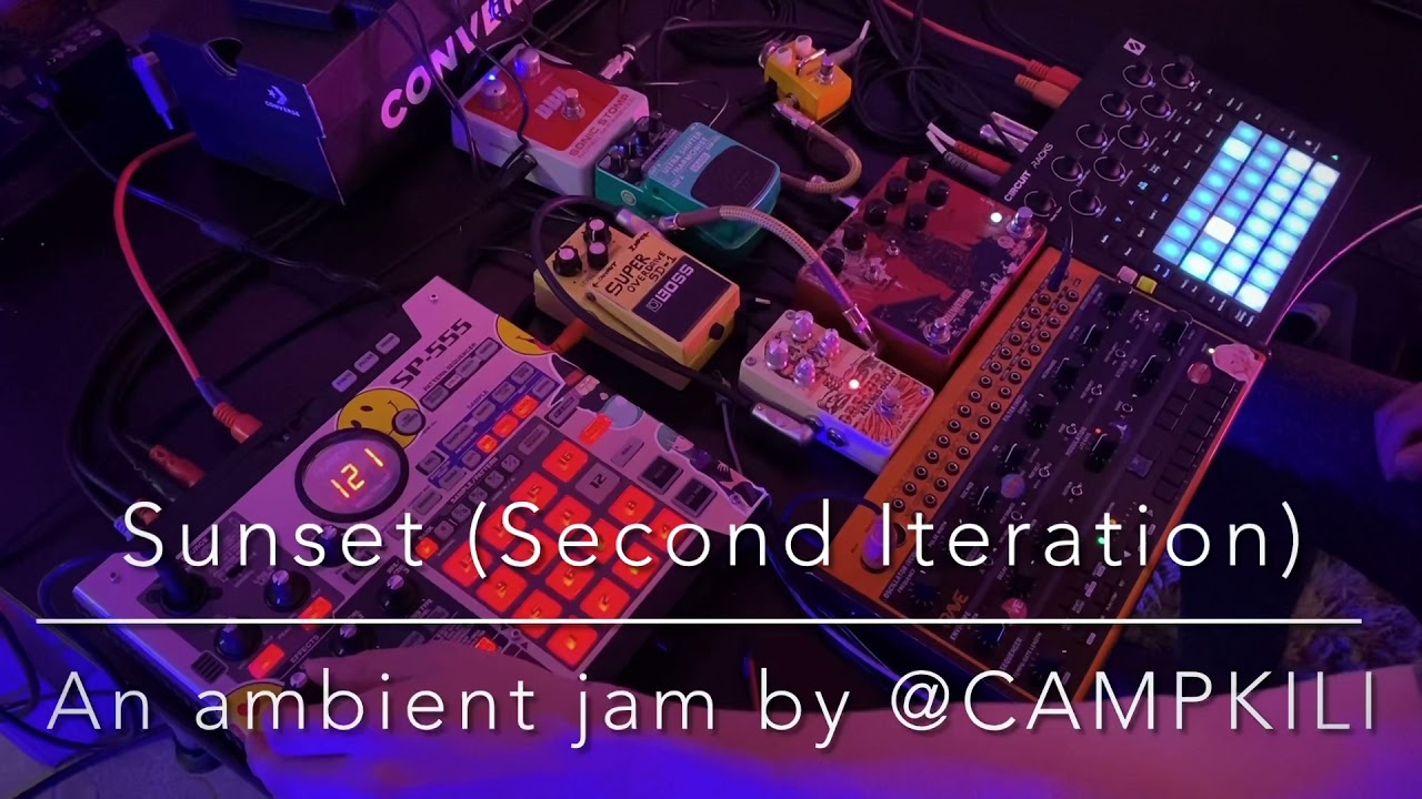 Sunset (second take) 🌇  an ambient synthesizer jam by @campkili