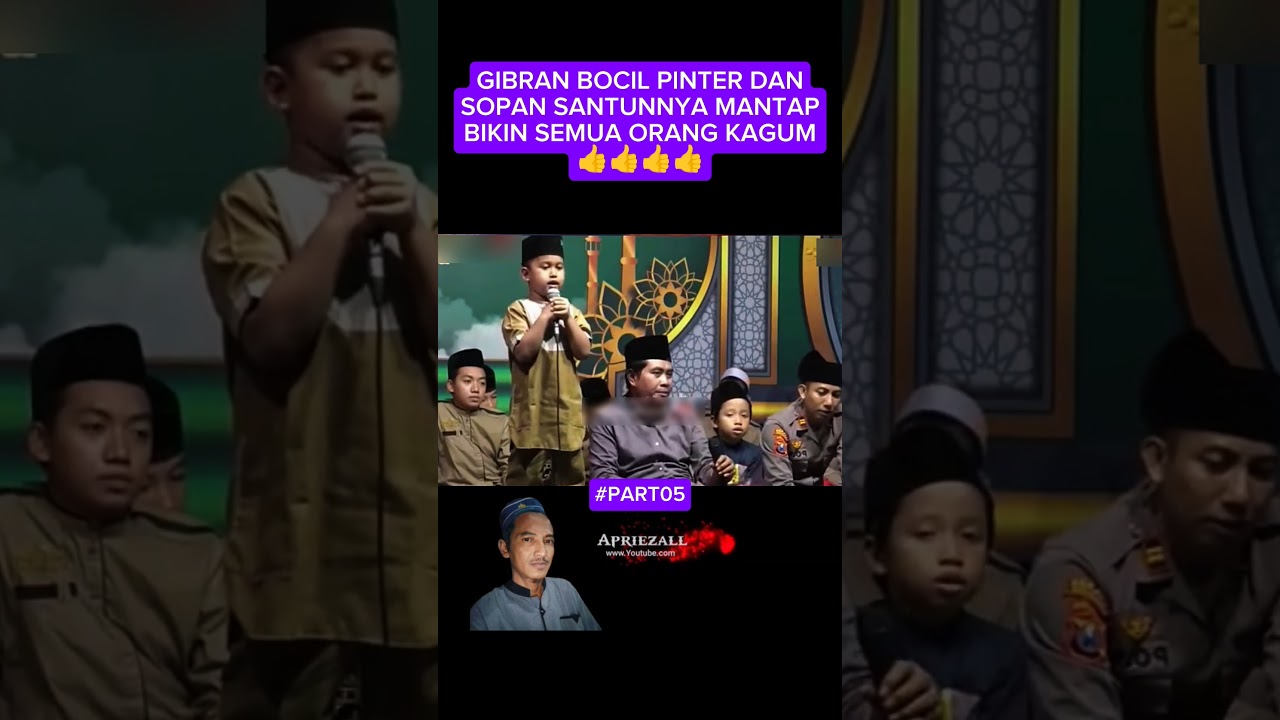 GIBRAN BOCIL LUCU DAN PINTER PIDATO PART05 #khanwarzahidlucu