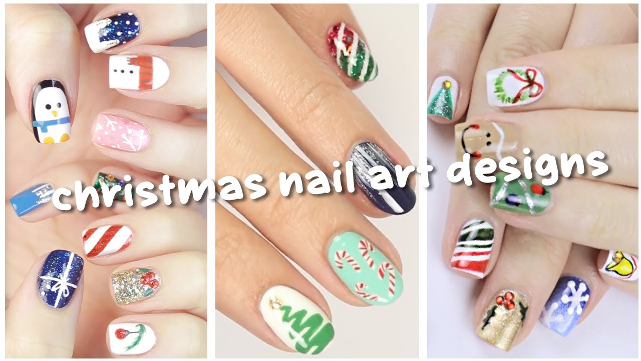 Nail Art Designs For Christmas 🎄 Cute & Easy Holiday Nail Art Design Tutorial Compilation!