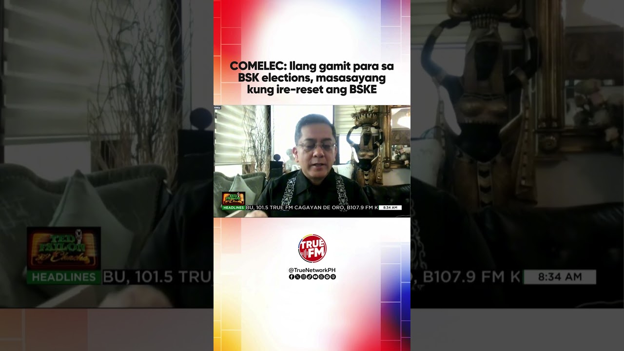 COMELEC: Ilang gamit para sa BSK elections, masasayang kung ire-reset ang BSKE