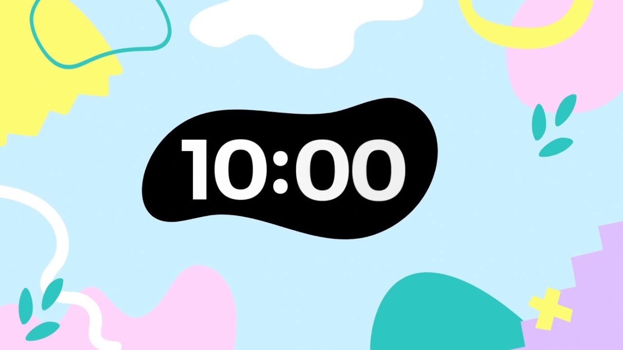 10 Minute Clean Up Countdown Timer