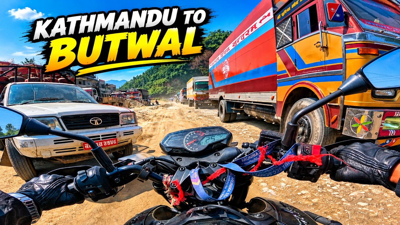 KATHMANDU TO BUTWAL RIDE ON PULSAR N160 🇳🇵 | HIGHWAY TRAFFIC, ROAD CONDITIONS & FULL JOURNEY