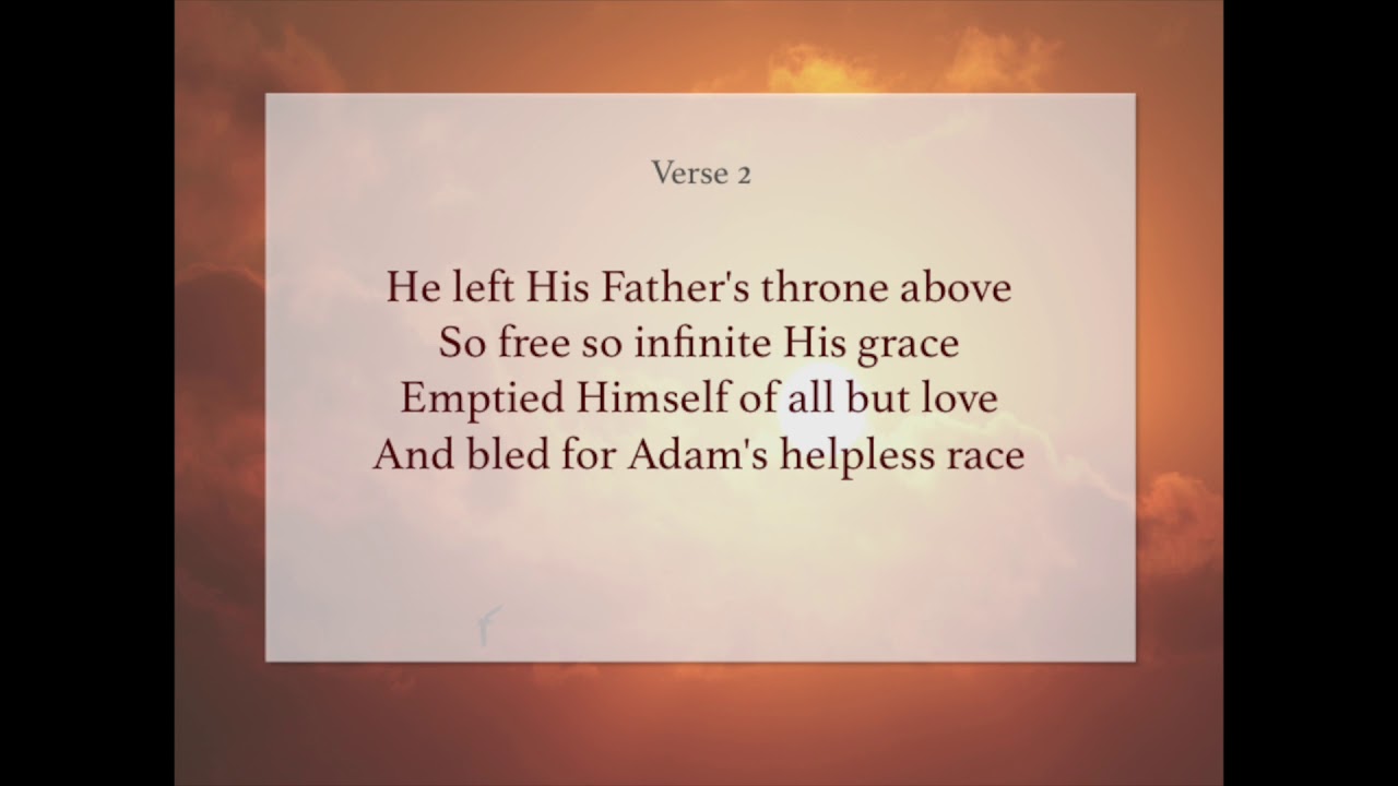 And Can It Be || Instrumental piano hymn || Sing Along with Lyrics 👑