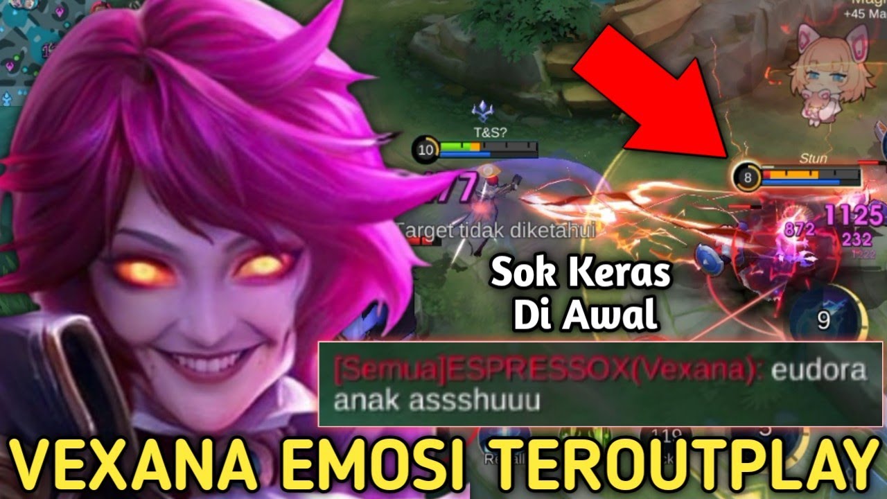 SOK KERAS DIAWAL! EUDORA BIKIN VEXANA EMOSI TEROUTPLAY, ENDINGNYA AUTO TERDIAM! MOBILE LEGENDS