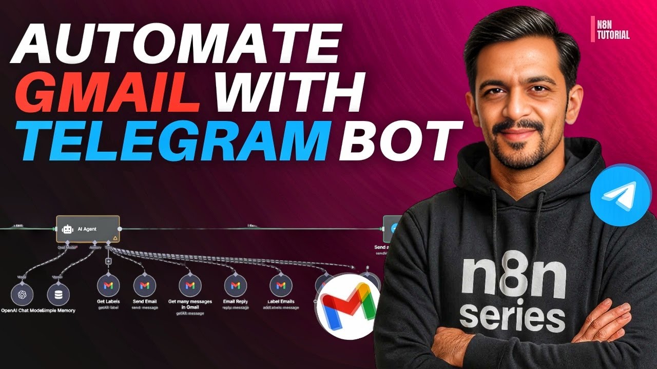 How to Build a Telegram Bot to Manage Gmail using N8N