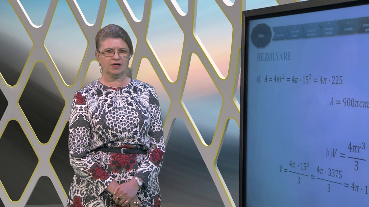 #TeleŞcoala: Matematică clasa a VIII-a: Sfera (@TVR2)