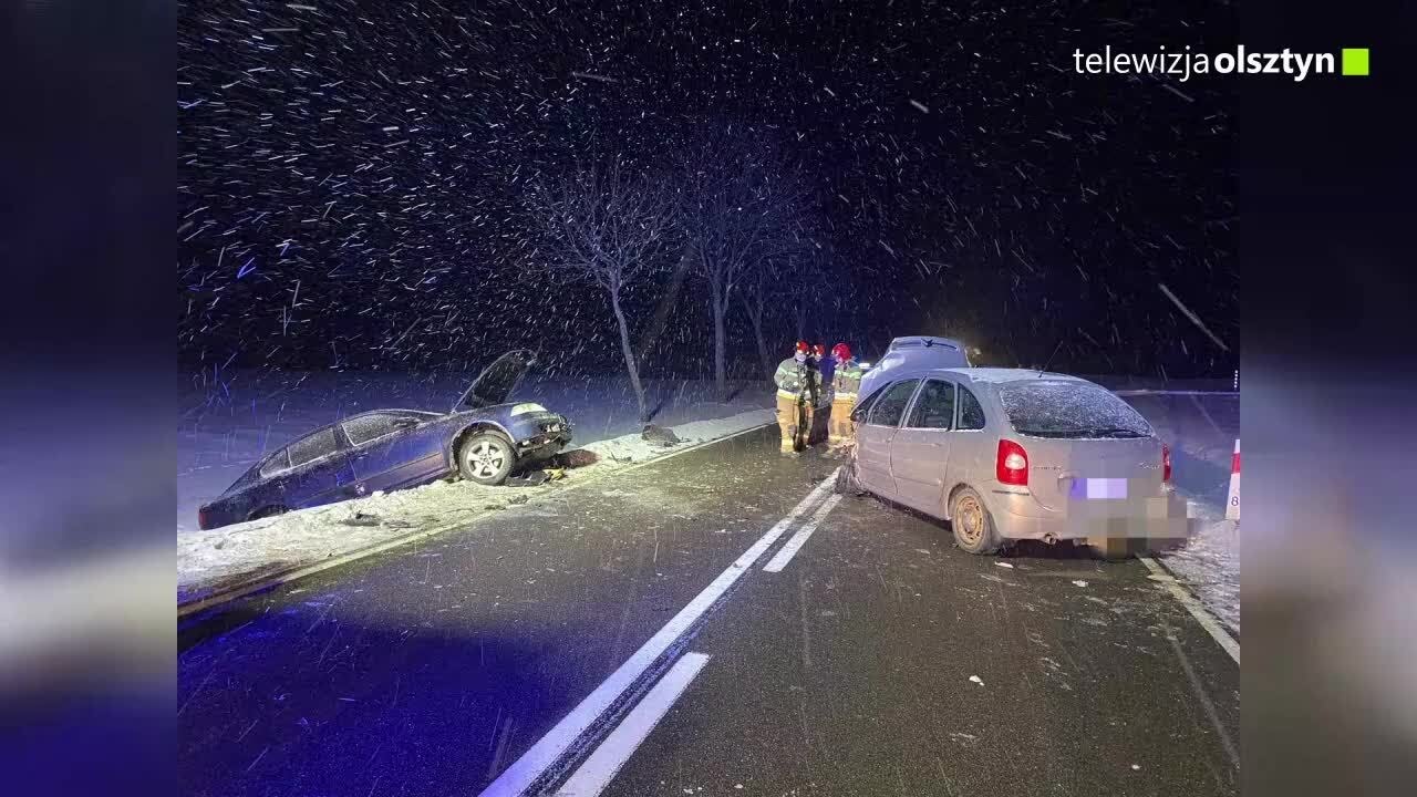Dwie osoby w szpitalu po wypadku drogowym w Osiece
