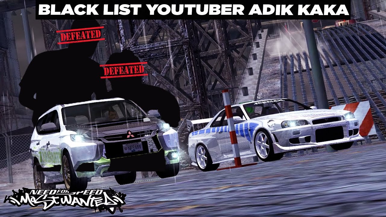 Skyline R34 Custom Bandung Melawan Pajero Arogan 😡🤬 NFS Most Wanted Mod Balap Liar ID