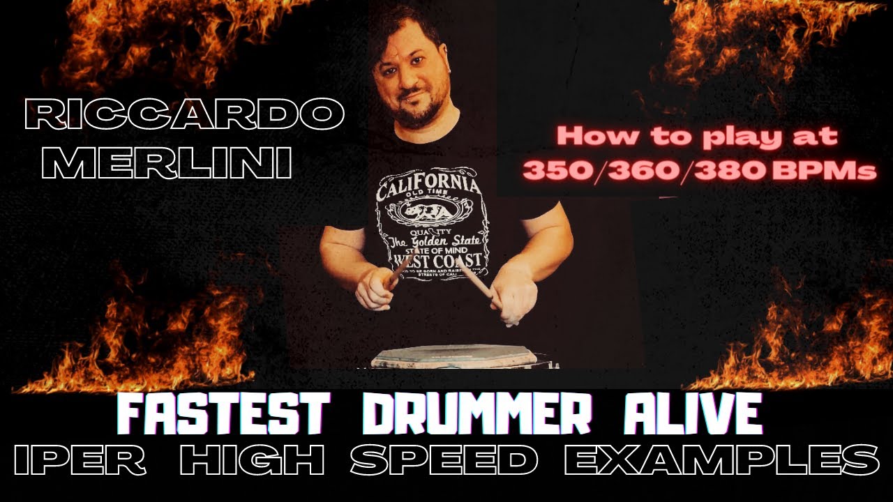 #worldfastestdrummer FASTEST DRUMMER EVER shows his INHUMAN SPEED