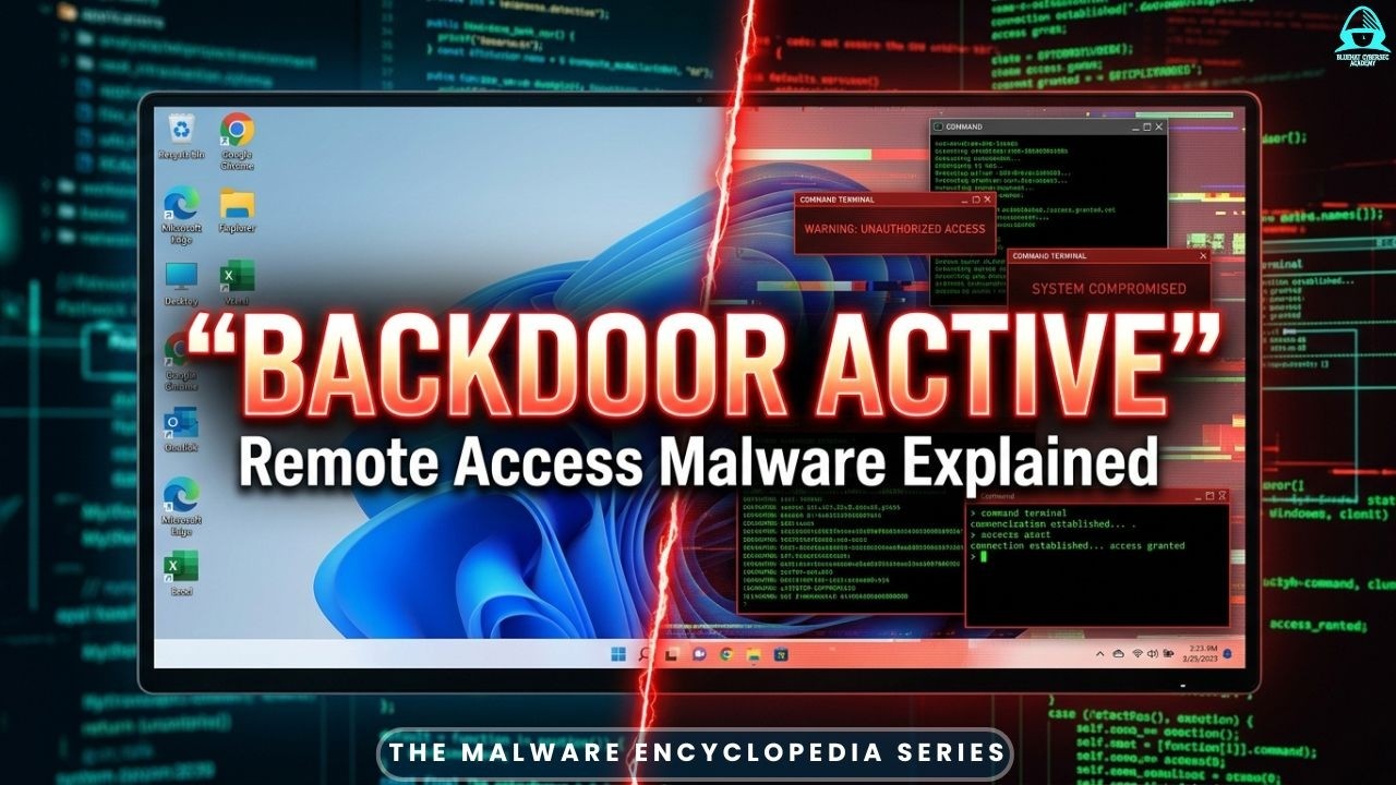 Backdoor Malware Explained: RATs, Web Shells & Remote Access Control (Malware Encyclopedia)