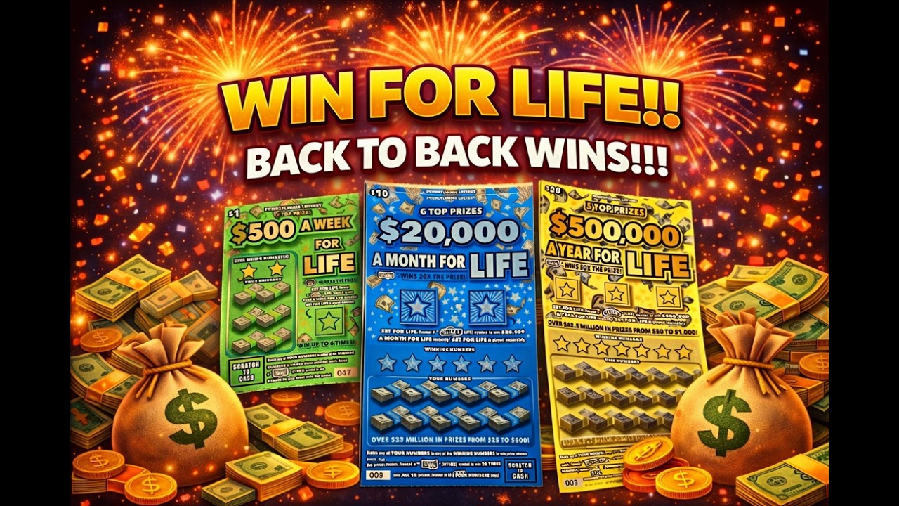 ‼️ PA Lottery Win For Life!!!! ‼️🎉   Back To Back WINS!! 🎉
