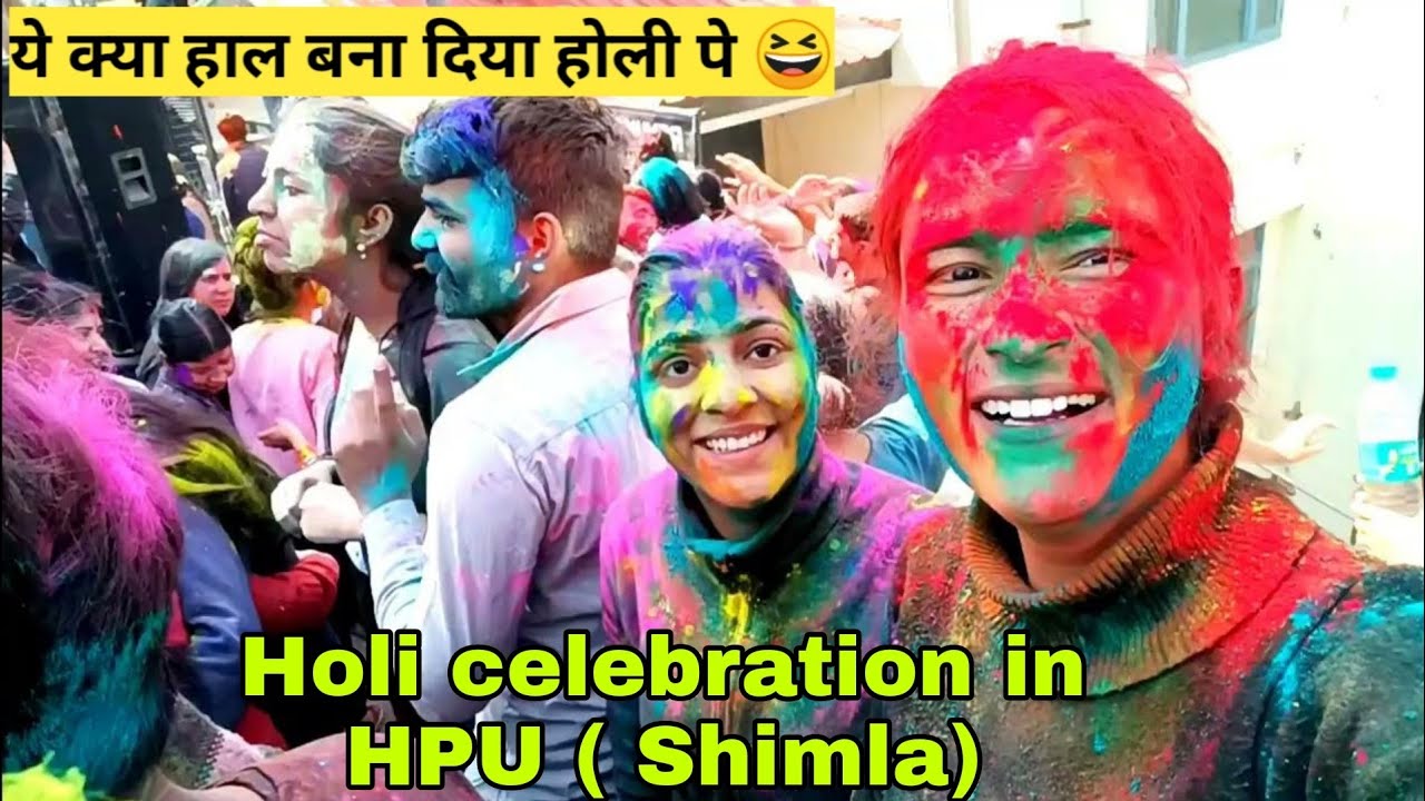 Holi celebration in Shimla 🖍️🎨💜 ||  Girl from North