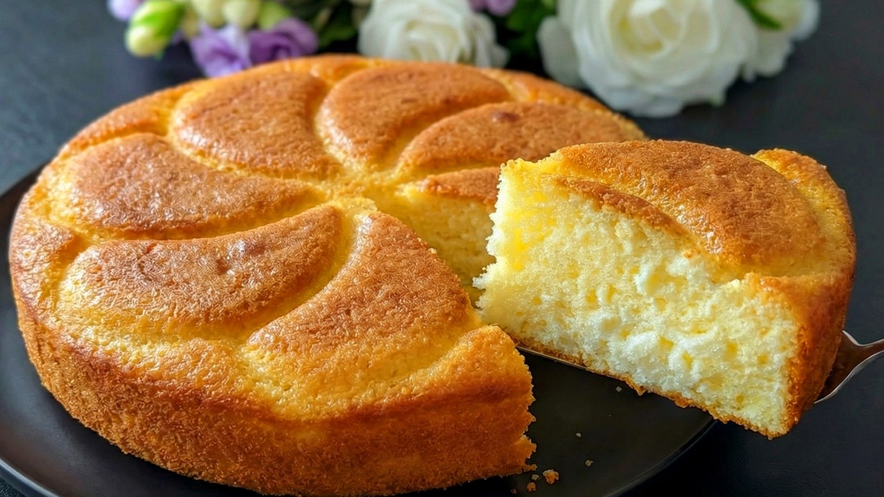 Этот лимонный торт из 7 ложек взрывает интернет 🍋 Такой простой, что кажется незаконным!