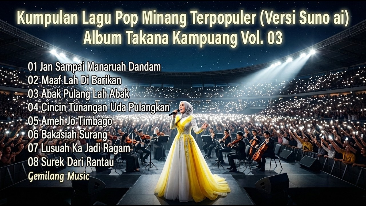 Kumpulan Lagu Pop Minang Terpopuler | Takana Kampuang Vol. 03 - Versi Suno ai