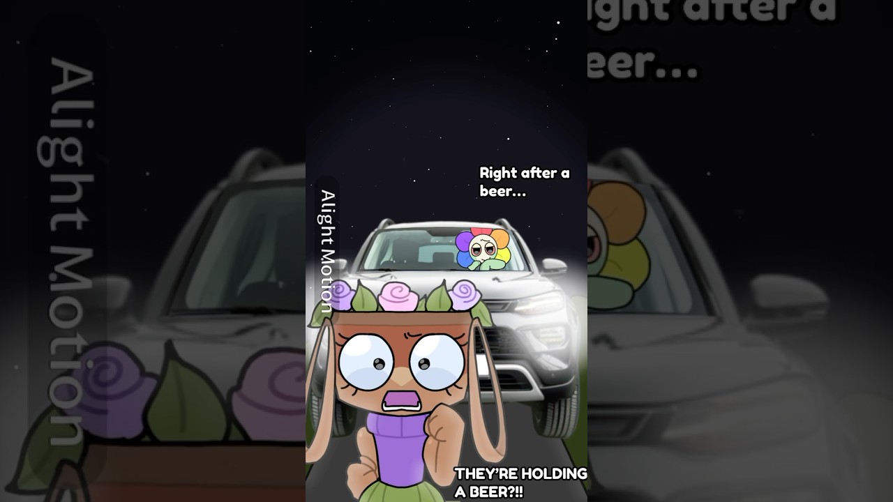 Driving in my car right after a beer 😋 || inspo by @Hospitalized.Shelly13 #dandysworld #dandy #bassie