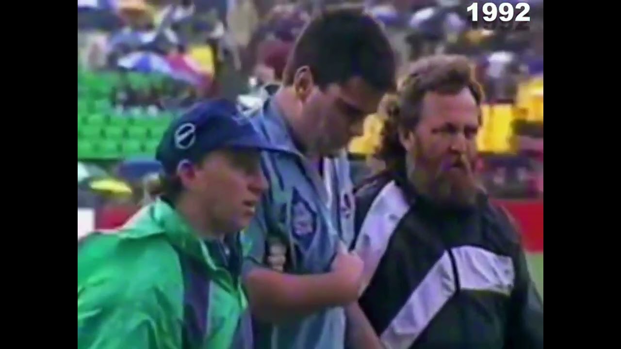 1992-1996 Frank Bunce & Michael Brial, June 1992 at the Concord Oval in Sydney, Bunce injured Brial&hellip;
