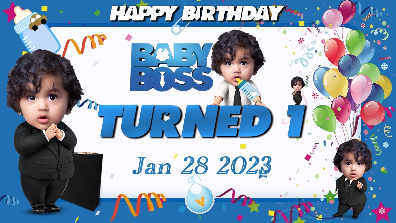 👶🍼 BOSS BABY 🍼👦 DHRUV TURNS 1 |  Jan 28 2023 | CharziClicks | Birthday  🎂 Party |Austin, Texas USA