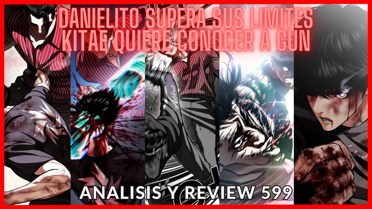 La obra maestra de Gun supera sus limites  | Kitae quiere luchar contra Gun | Lookism 599