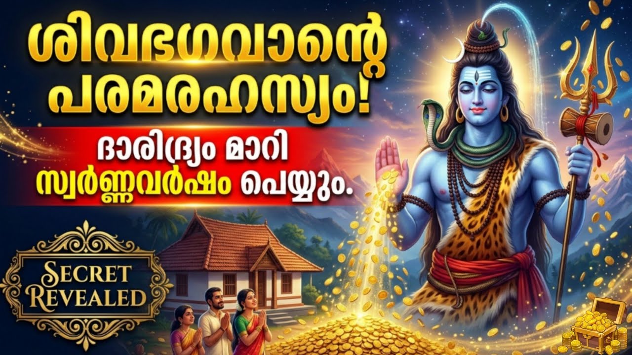 ദാരിദ്ര്യം പടിയിറങ്ങും സ്വർണ്ണവർഷം പെയ്യും|മഹാദേവന്റെ ഈ രഹസ്യം|ജീവിതം മാറ്റി മറിക്കും100% ഉറപ്പ്