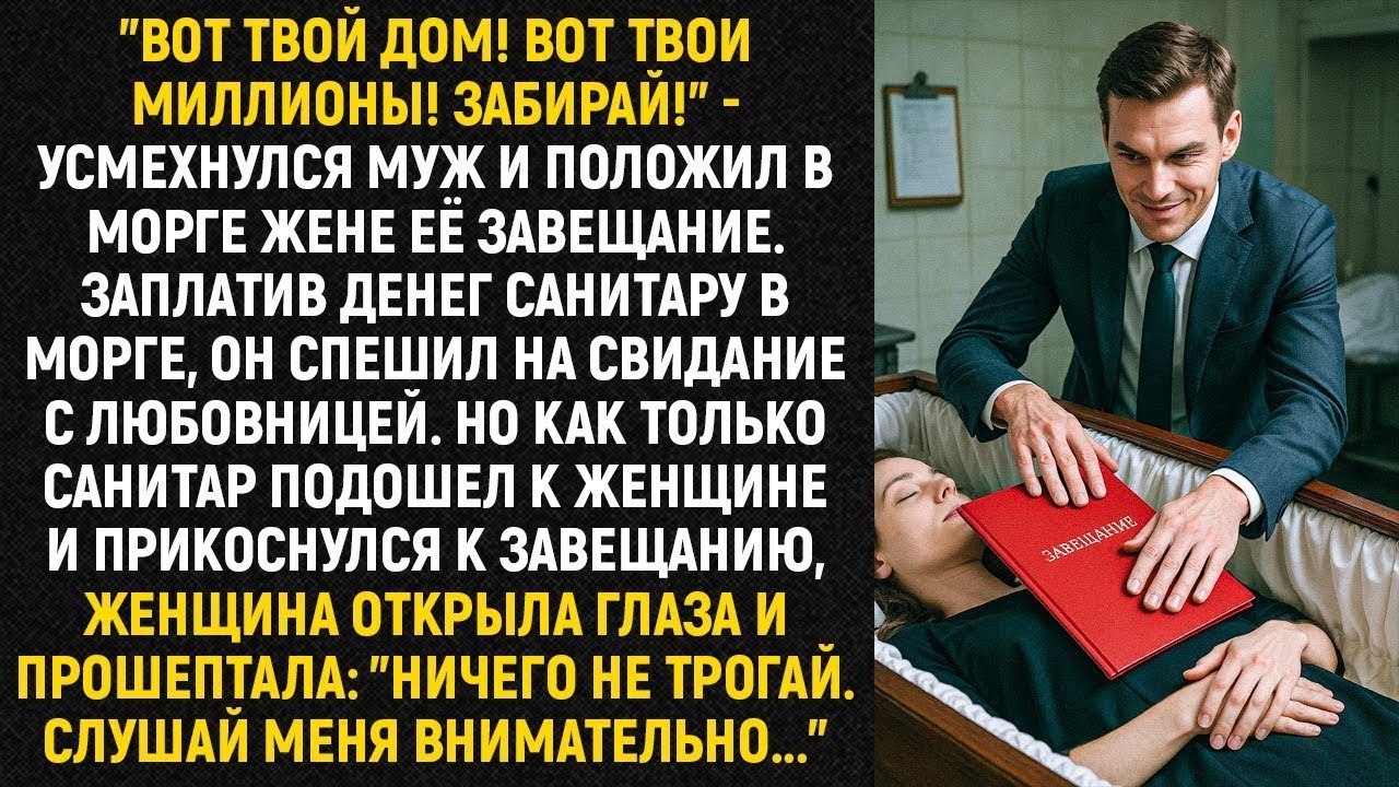 _Вот твой дом! Вот твои миллионы! Забирай!_ - усмехнулся муж и положил в морге жене её завещание