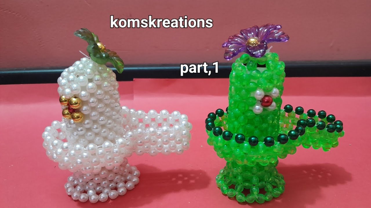 Beaded Shivalingam part, 1 பாசியில் சிவலிங்கம் பகுதி 1. komskreations, komathi sekar.