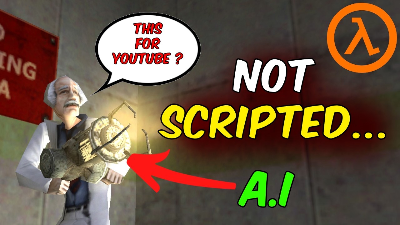 Half-Life 1 AI too smart for their own good (Garry's Mod)