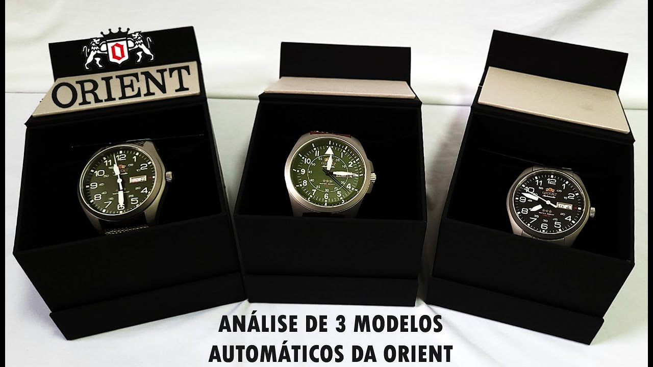 Analisando 3 modelos de Relógio Automático da ORIENT