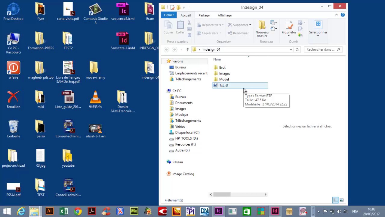 Cr&eacute;er un gabarit dans indesign