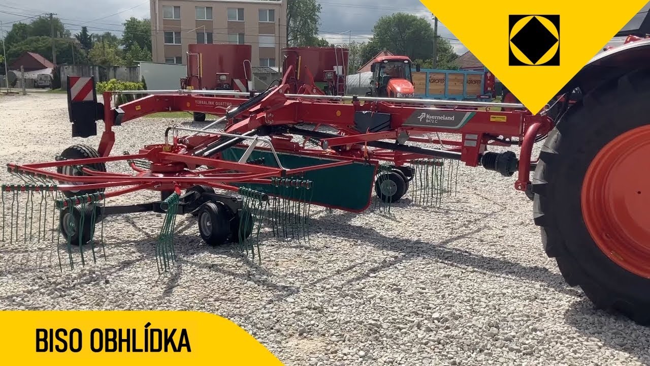 BISO obhlídka - shrnovač Kverneland 9472C - walkaround