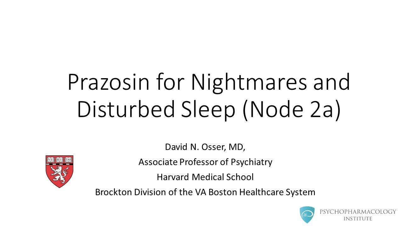 Prazosin for PTSD Sleep Disorders