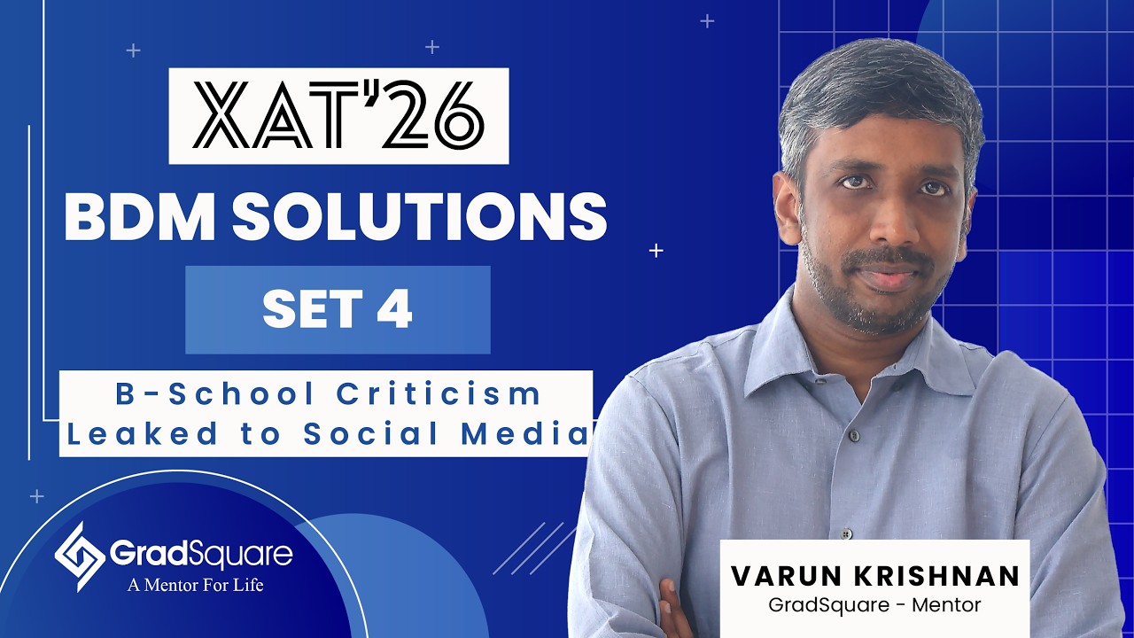XAT 2026 BDM Set 4 | B-School Social Media Controversy | XAT Decision-Making Practice