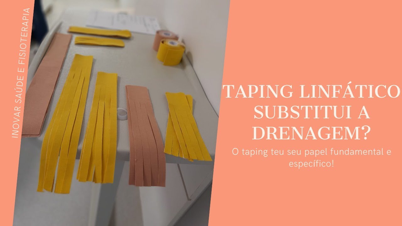 O taping linfático substitui a drenagem?