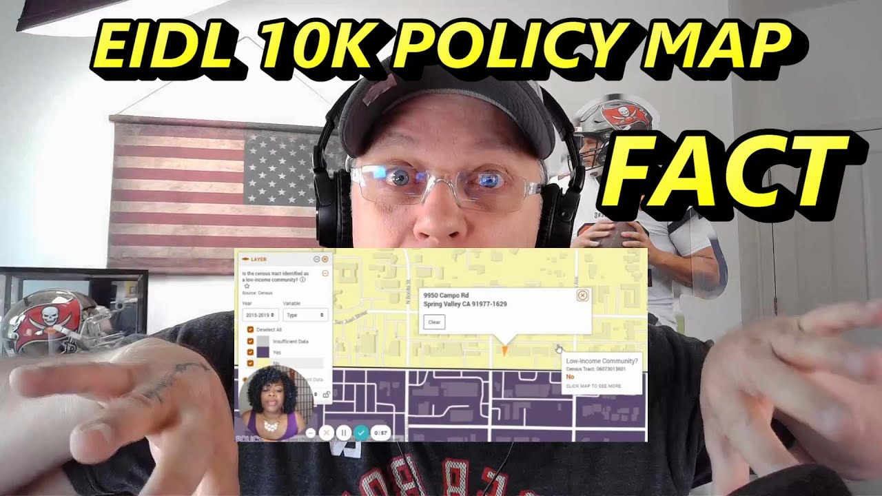 EIDL GRANT Low income area Policy map debunked again SBA $10,000 EIDL GRANT FACT