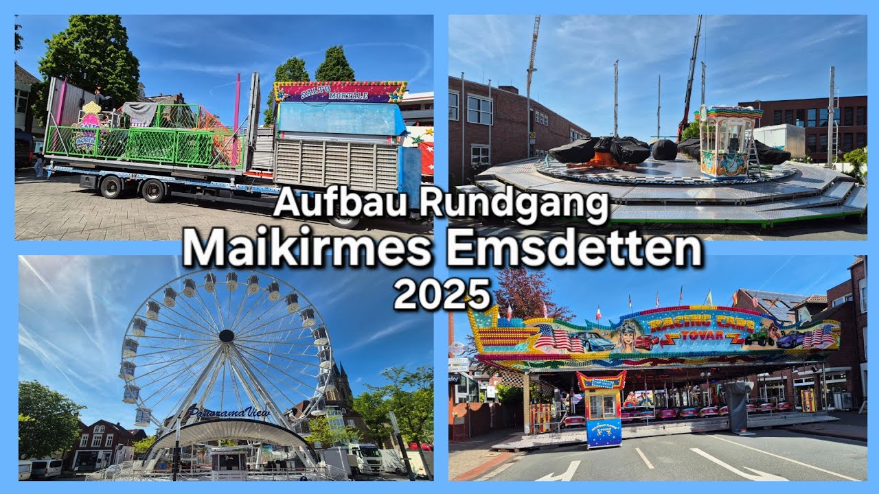 Aufbau Rundgang - Maikirmes Emsdetten 2025