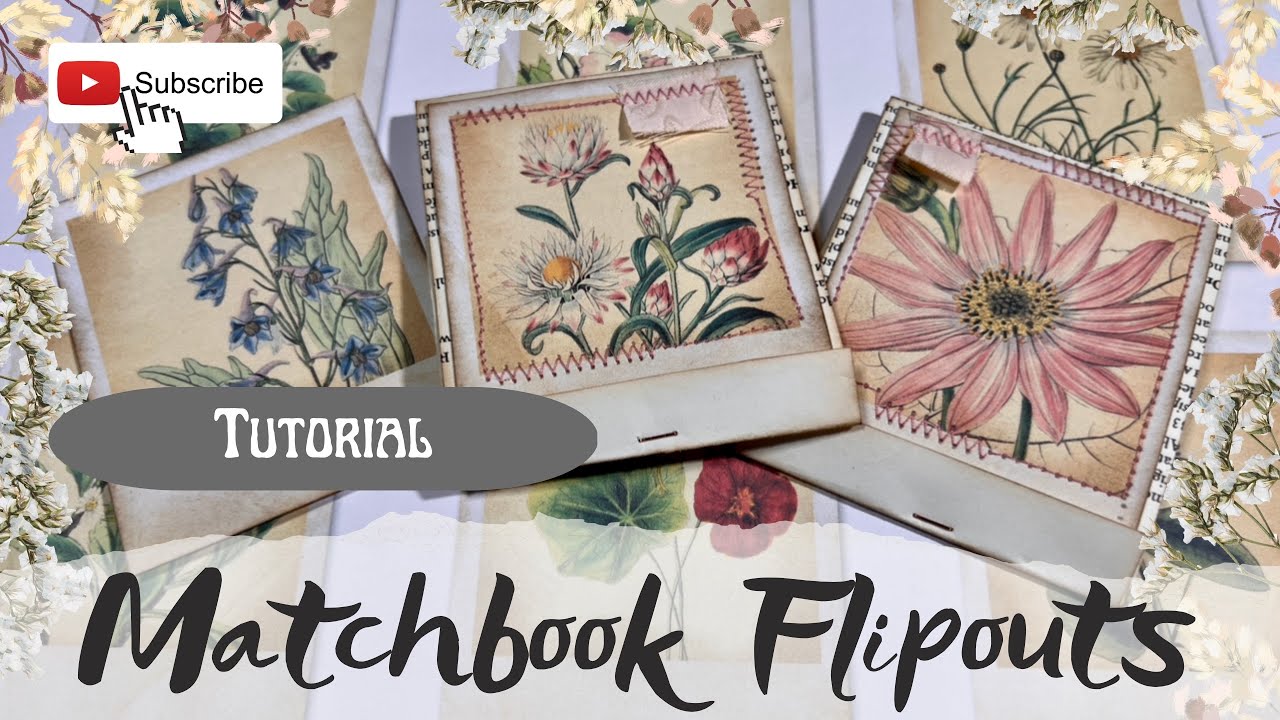 Junk Journal Ephemera | March DTP @KleeblattCreations Matchbook Flipouts