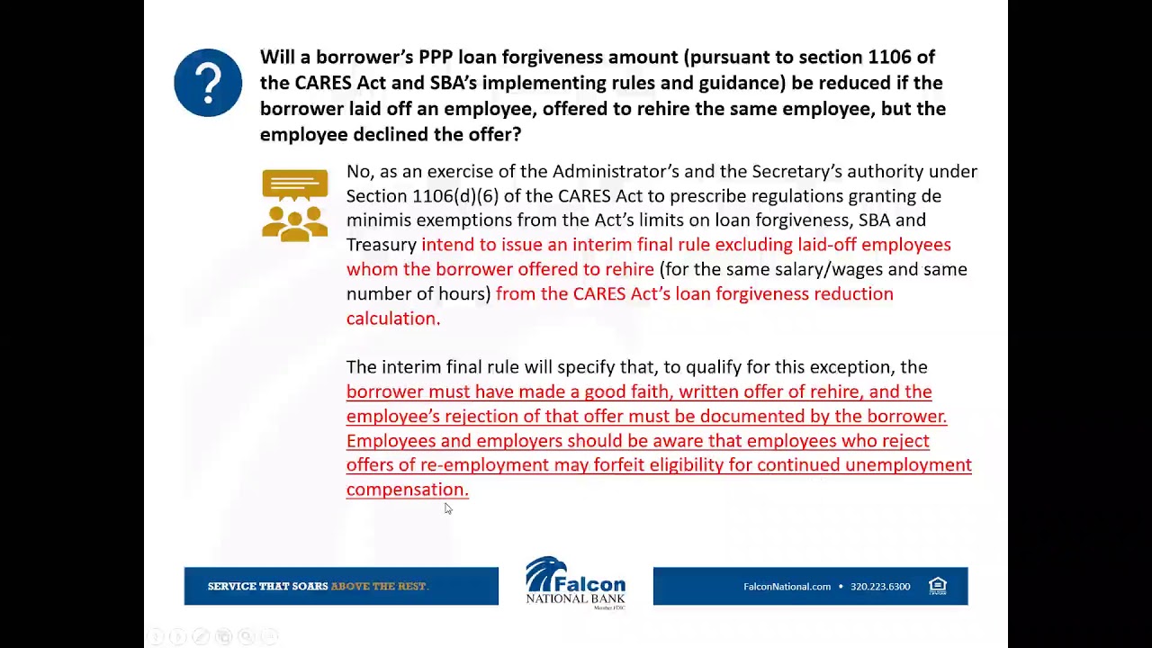 SBA PPP Loan FAQs