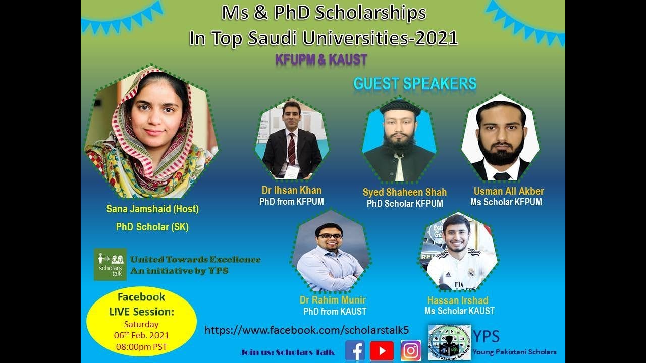 MS & PhD Scholarships In Top Saudi Universities-2021 (KFUPM & KAUST)