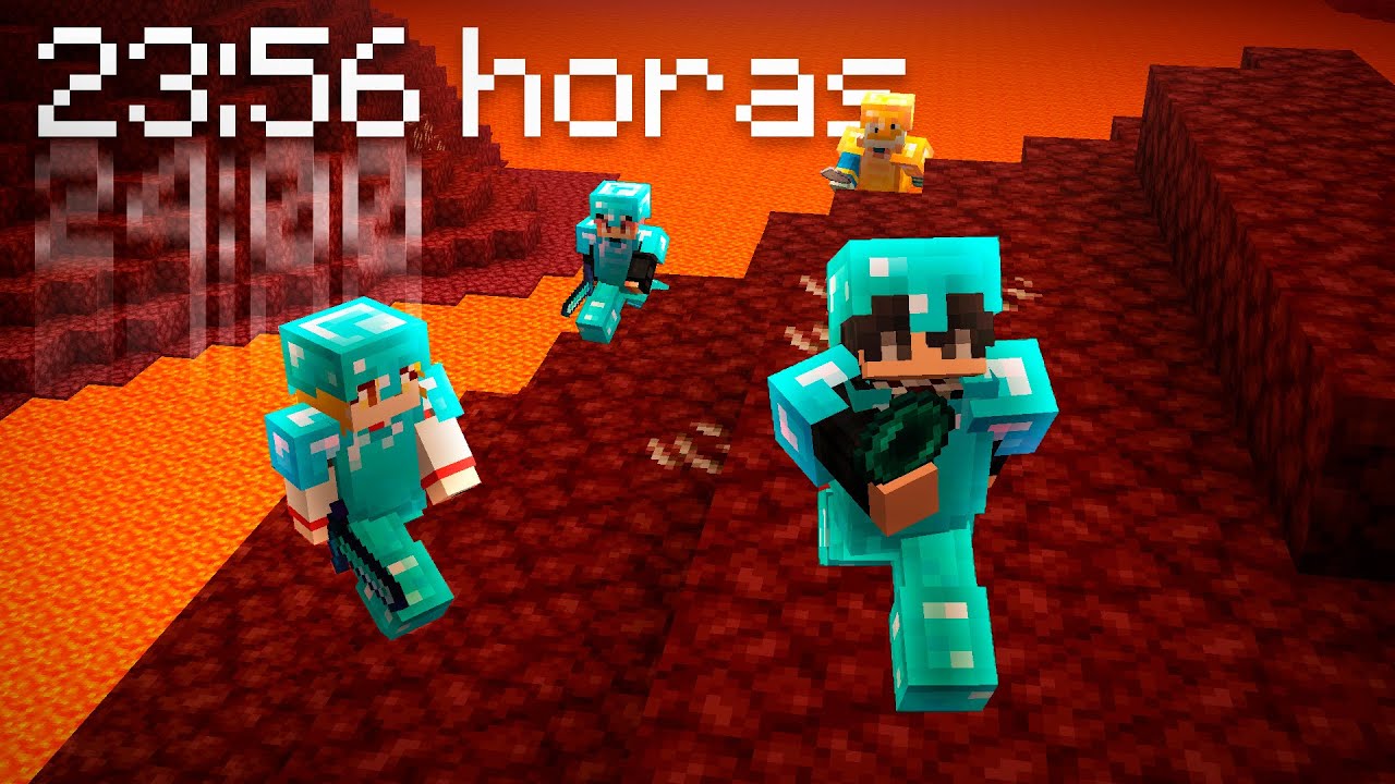 Sobreviví 24 horas en el NETHER de Minecraft HCF! 🔥