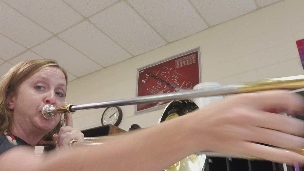 Hot Cross Buns for trombone
