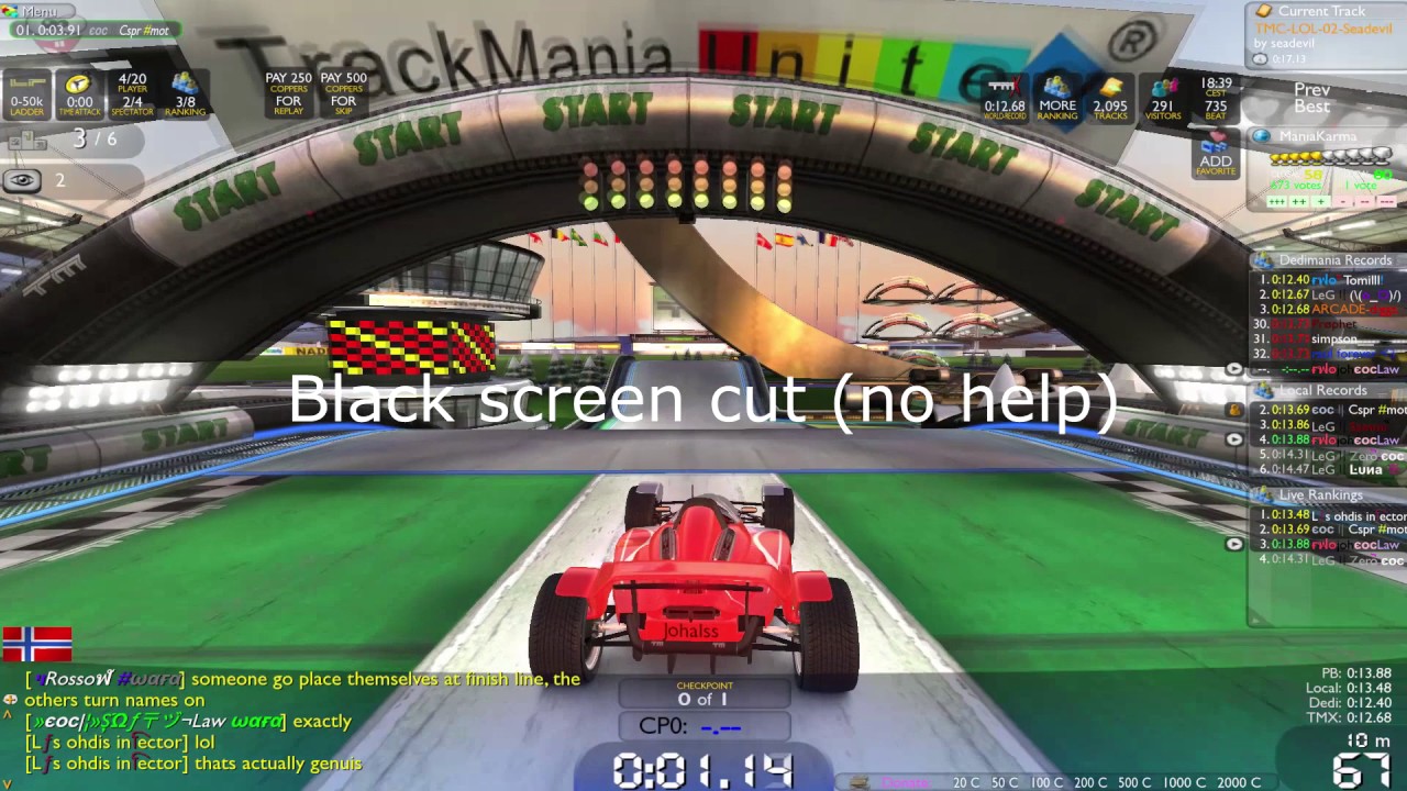 Trackmania // Live dedi #3 Long edition