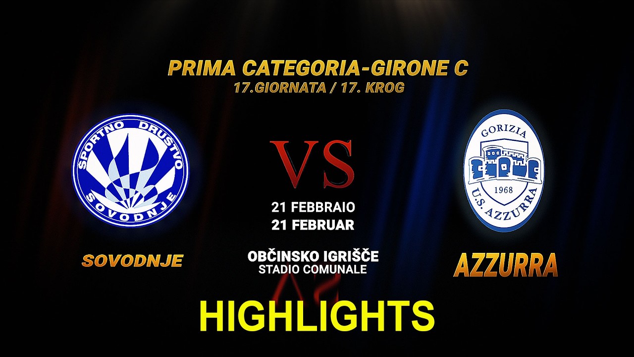 HIGHLIGHTS 1.CATEGORIA-17.giornata SOVODNJE - AZZURRA 0:3