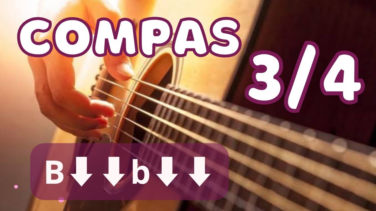 Aprende el Compás de 3/4 en Guitarra desde Cero! | Bajos y Rasgueos Explicados Paso a Paso