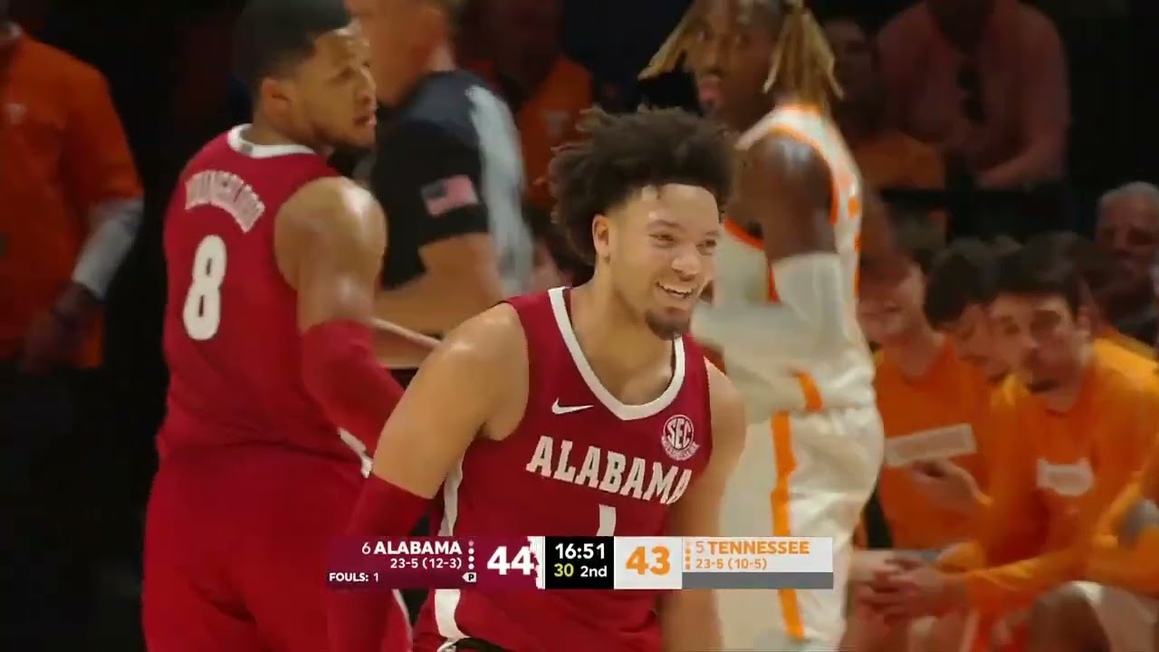 #6 Alabama at #5 Tennessee | Highlights | March 1, 2025 | SEC Game 16