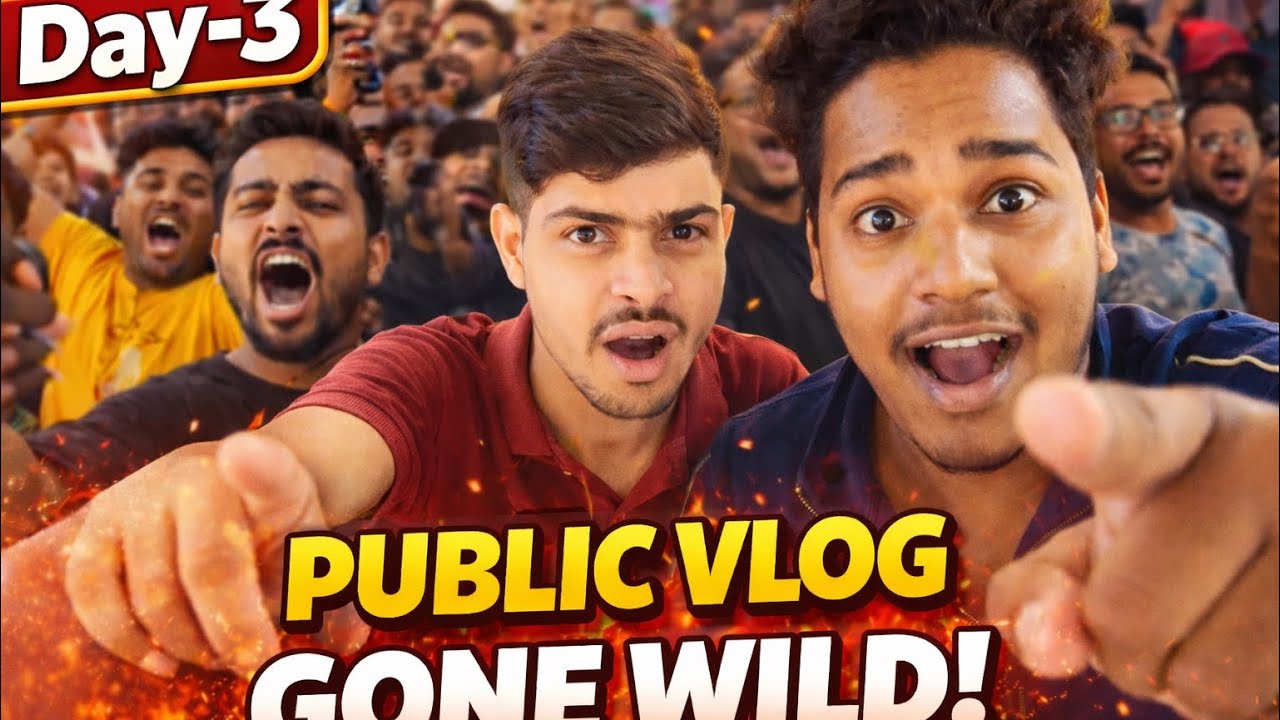 Public Vlog Gone Wild! Day-3🫣🫣 Bhadrakia Ashutosh /Public Ke Beech Vlog Ho Gaya Wild!