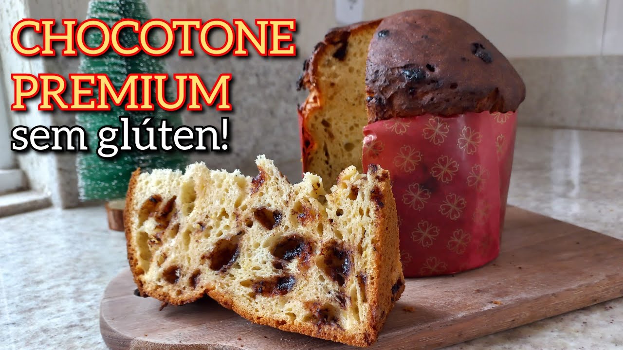 CHOCOTONE PREMIUM SEM GL&Uacute;TEN | ESSE PANETONE N&Atilde;O FICA DURO NO DIA SEGUINTE CONTINUA MACIO POR DIAS