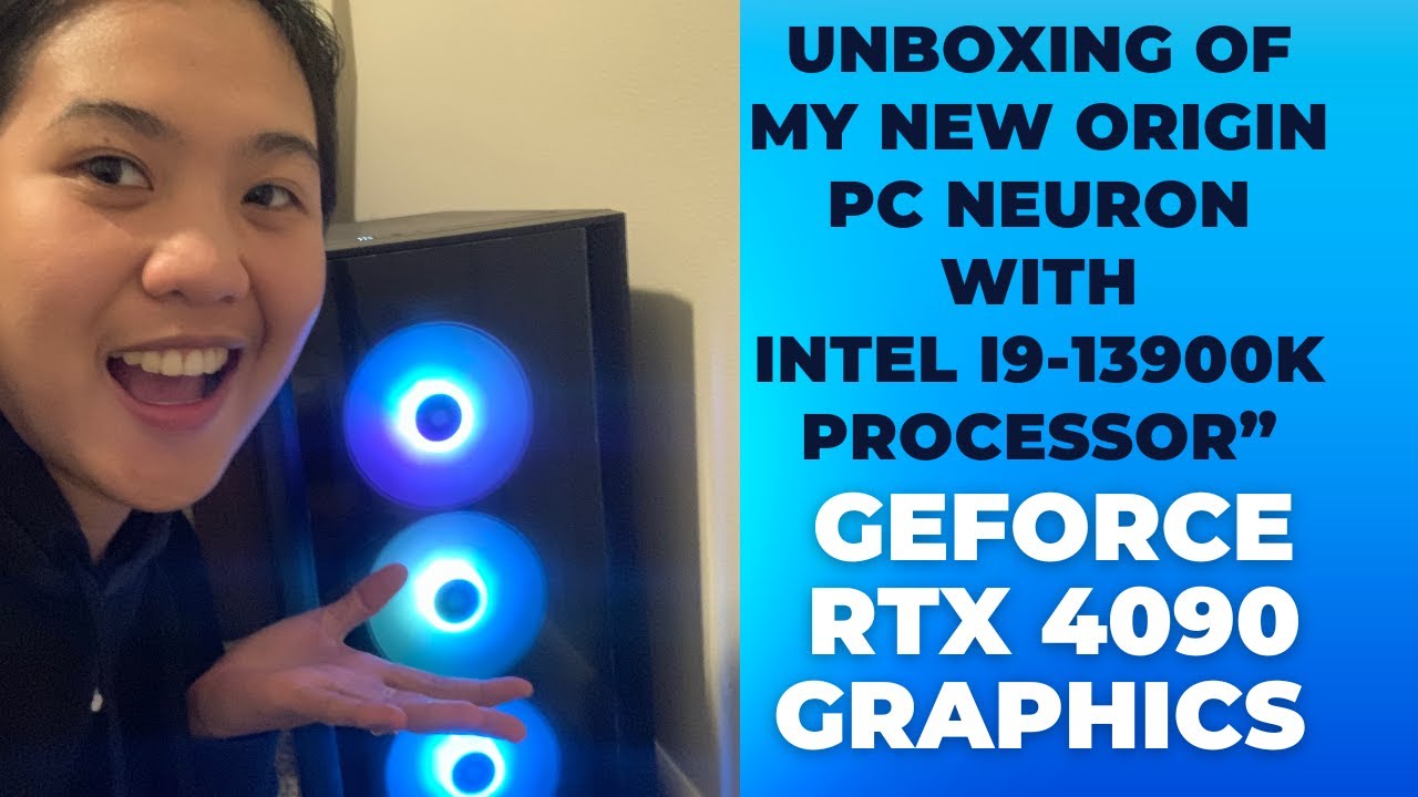 Unboxing Origin PC Neuron with Intel Core i9-13900K 24-Cores 3.0GHz and NVIDIA 24GB GeForce RTX 4090