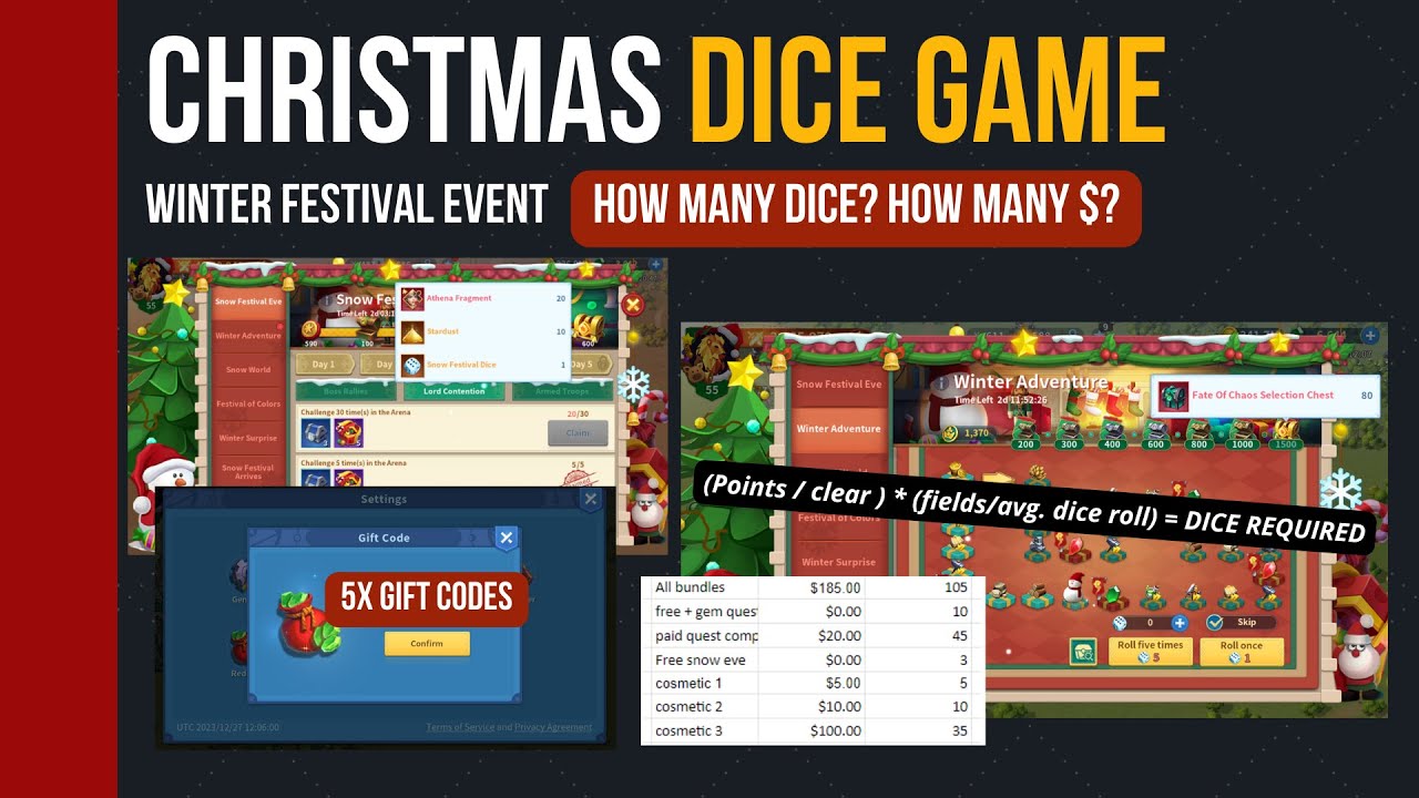 X-mas DICE GAME + FREE GIFT CODES + Winter Festival event | Get up to 20% coupon back on AppGallery