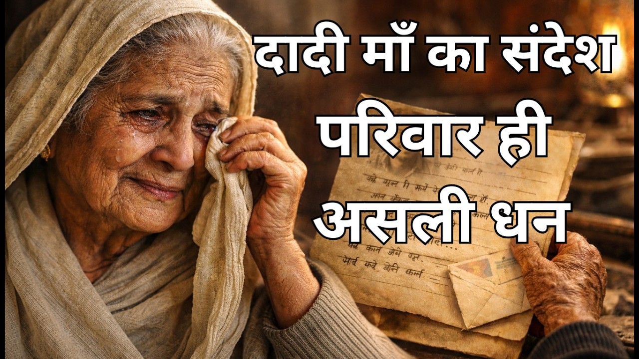 दादी माँ का संदेश: परिवार ही असली धन”|Grandmother Emotional Message| Motivation story |#motivation |