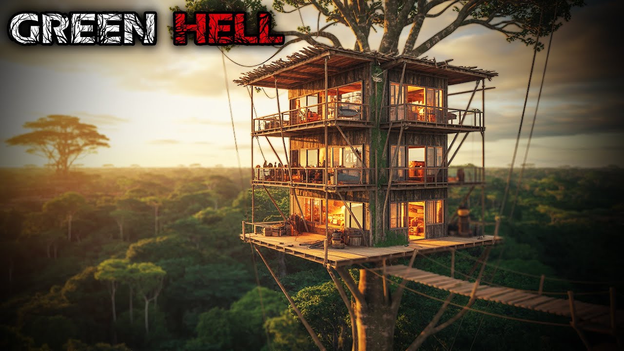 Green Hell - Base na Árvore com 3 Andares + Quarto e Terraço Gigante! [EP07]